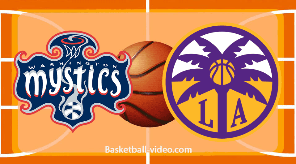 Washington Mystics vs. Los Angeles Sparks - WNBA Full Game Replay - August 28, 2026
