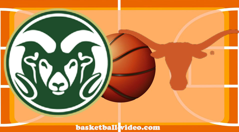 Colorado State vs Texas Basketball Full Game Replay Mar 21, 2024 March Madness