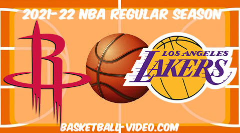 Houston Rockets vs Los Angeles Lakers Full Game Replay 2021-11-02 NBA Replay HD