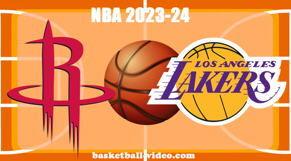 Houston Rockets vs Los Angeles Lakers Dec 2, 2023 NBA Full Game Replay