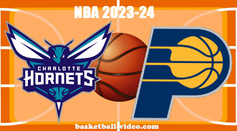 Charlotte Hornets Vs Indiana Pacers Dec 20, 2023 NBA Full Game Replay ...