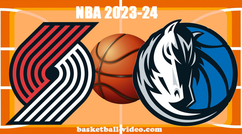 Portland Trail Blazers vs Dallas Mavericks Jan 5, 2024 NBA Full Game