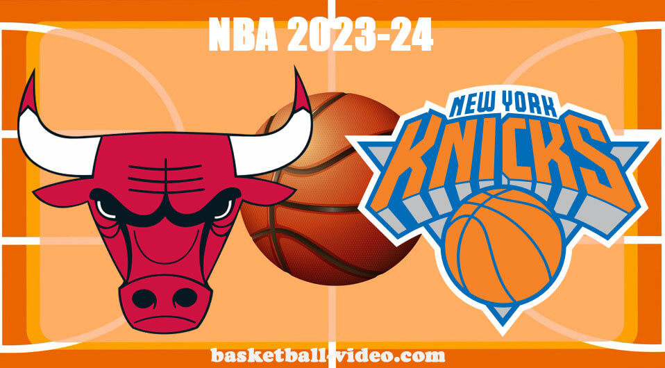 Chicago Bulls vs New York Knicks Jan 3, 2024 NBA Full Game Replay NBA