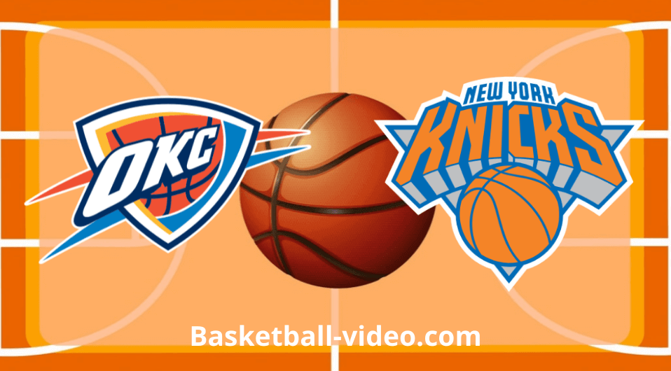 Oklahoma City Thunder vs New York Knicks Mar 31, 2024 NBA Full Game Replay